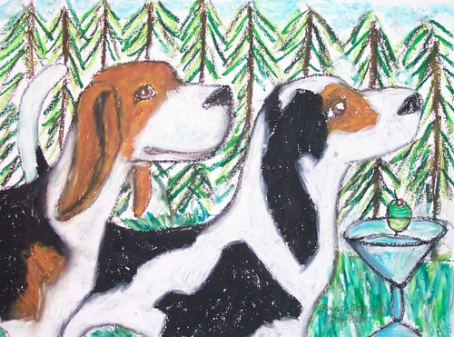 Treeing walker coonhound - treeing,