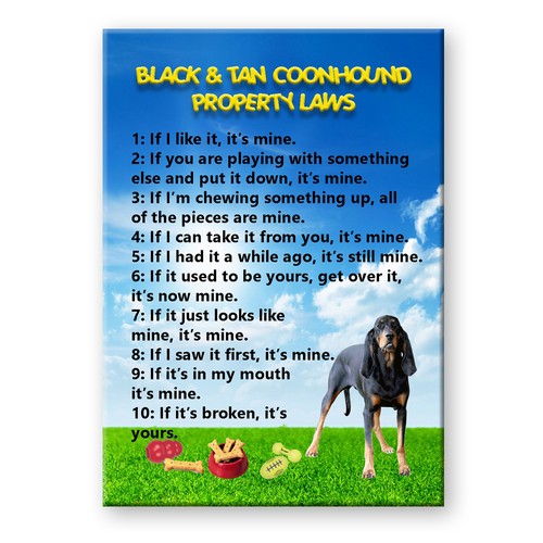 Black tan coonhound property - black, &